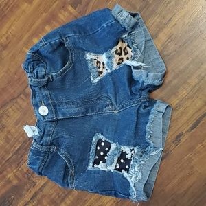 Little Girls Jean Shorts